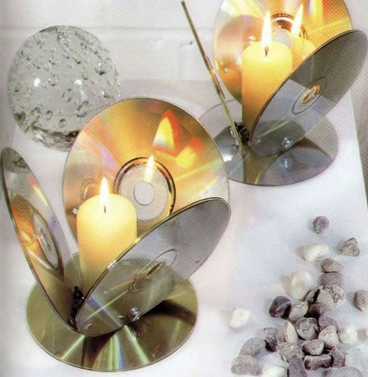 поделки из дисков